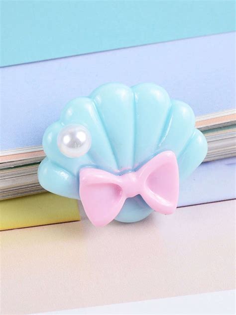 10/30pcs Random Cute Resin Ocean Shell Bow + Faux Pearl Jewelry ...