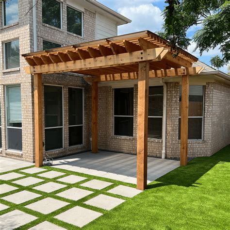 Patio Pergola with Hammock Install 15’x10’x3’ - Wood - Single/Double ...