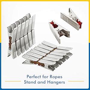 SYNERGY - Heavy Duty Rust Free Stainless Steel Cloth Clips/Cloth Peg ...