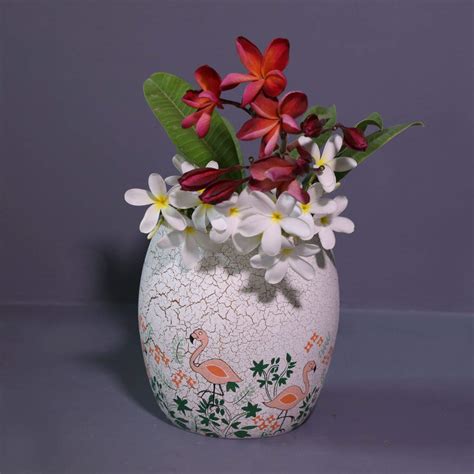 Fanusta Handmade & Hand Painted Terracotta Tabletop Planter : Amazon.in ...