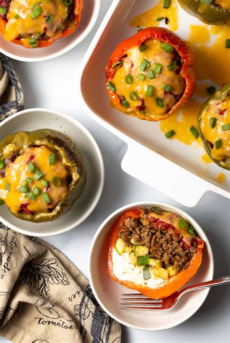 Keto Ground Beef Stuffed Peppers without Rice - A Spicy Perspective