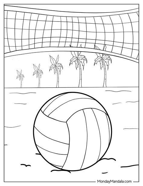 18 Volleyball Coloring Pages (Free PDF Printables)