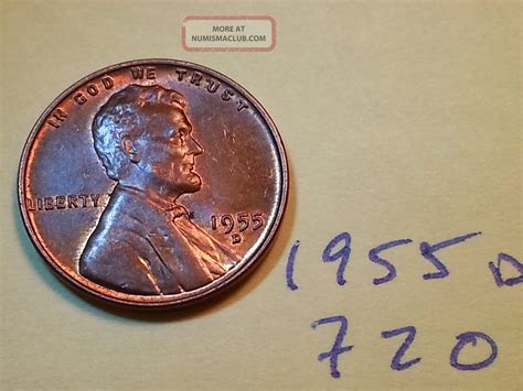 1955 D Lincoln Cent Fine Detail Great Coin (720) Wheat Back Penny