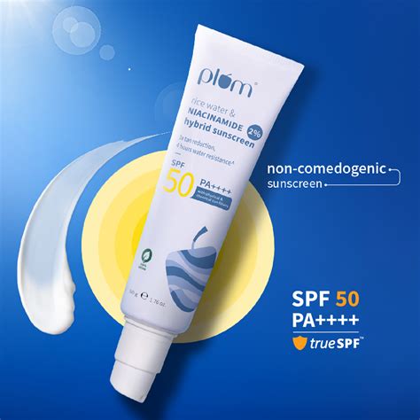 Niacinamide & Rice Water SPF 50 PA++++ Hybrid Sunscreen – Plum