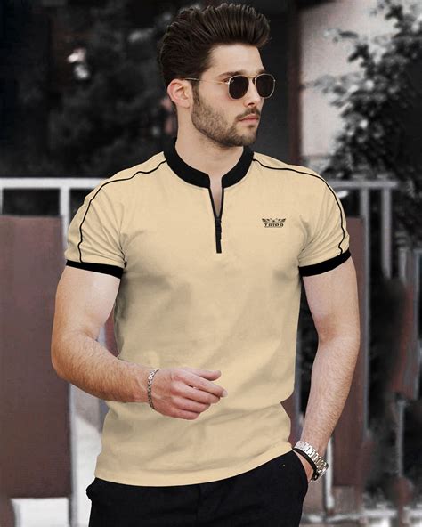 Buy Mandarin Collar T-Shirt Online – TRIPR