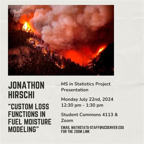 MS in Statistics Project Presentation on Custom Loss Functions in Fuel Moisture Modeling ...