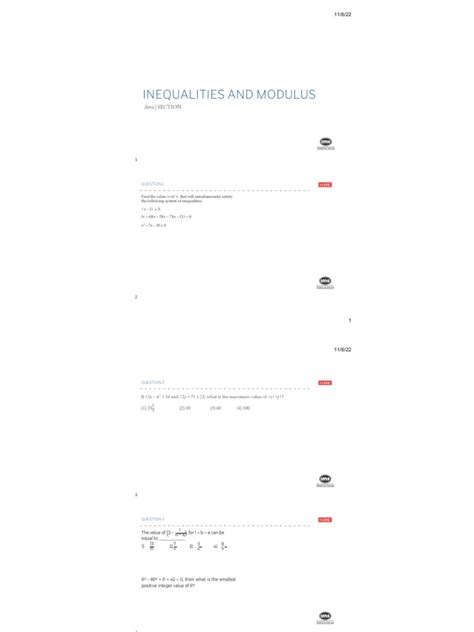 Image result for Linear Inequality Modulus