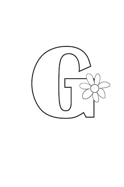 Free Printable Bubble Letter G