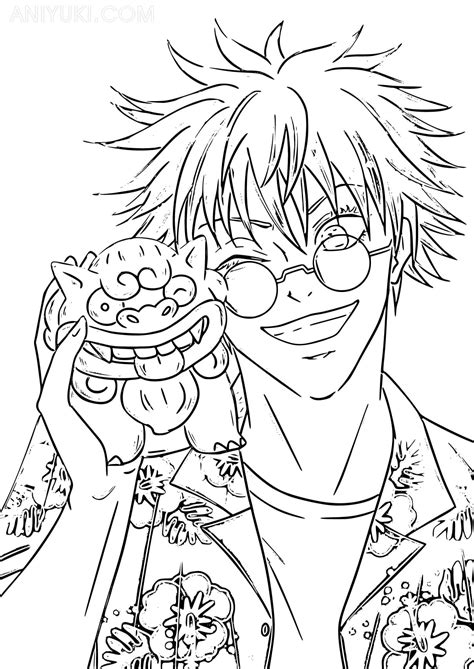 Satoru Gojo Coloring Pages - AniYuki - Anime Portal