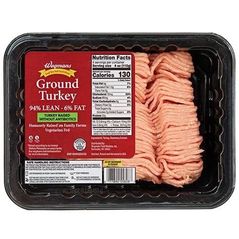 Wegmans 94% Lean Ground Turkey, Raised without Antibiotics | Wegmans