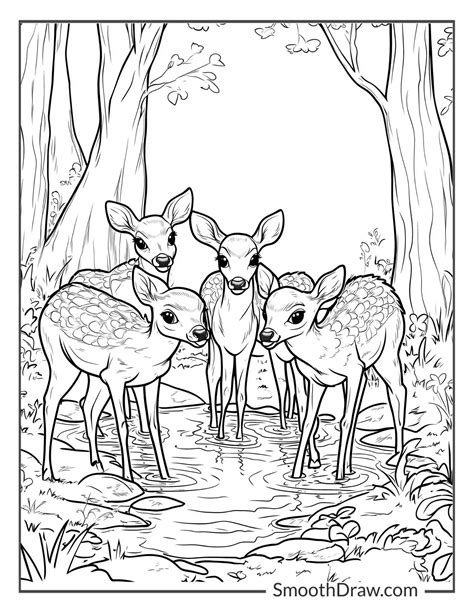 20 Deer Coloring Pages (Free Printable PDF Pages)