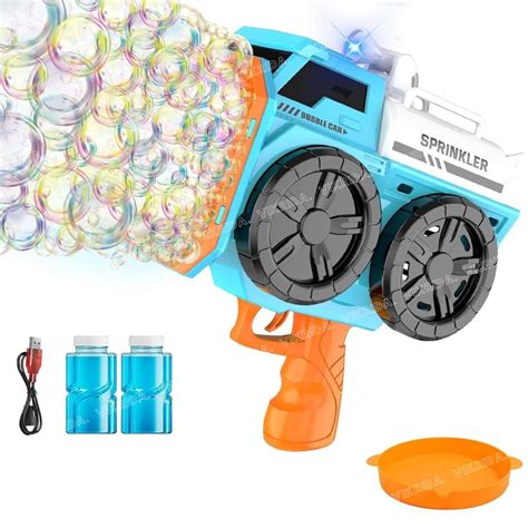 Buy VikriDA 139 Hole Powerful Automatic Battery-Powered Bubble Gun ...