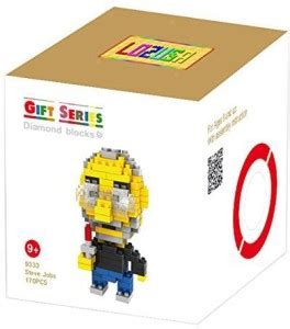 LOZUSA Steve Jobs Cartoon Character Diamond Block Mini Figure Hero ...