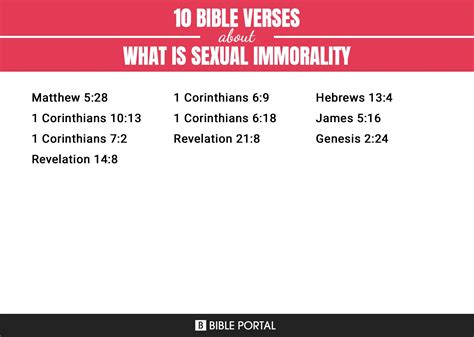 10 Bible Verses about What Is Sexual Immorality