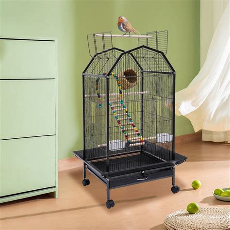 Buy Large Bird Cage Large Play Top Parrot Finch Cage Cockatiel Cockatoo ...
