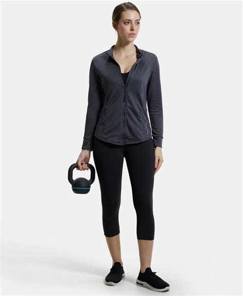 Buy Microfiber Relaxed fit Jacket with Curved Back Hem and StayDry ...