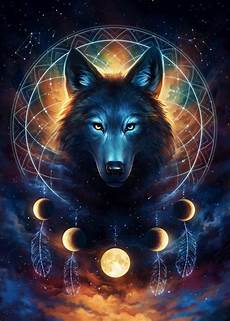 Wallpaper Galaxy Aesthetic Dreamcatcher Wolf by Catcher Wolf Animals Poster Print Metal Posters Wallpaper Galaxy Aesthetic Dreamcatcher Wolf