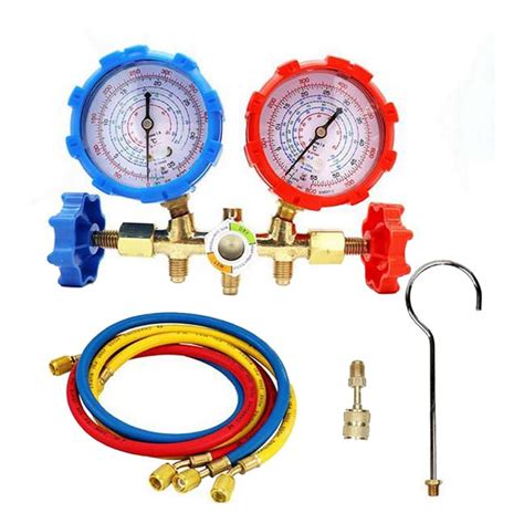 R410A 3 Way AC Diagnostic Manifold Gauge Set for Freon Charging Fits R ...