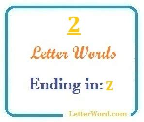 Two letter words ending in Z for domain names and scrabble with Meaning ...