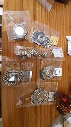 Buy Alcove Ethnic Silver & Gold Plated Alloy Earrings for Women & Girls ...