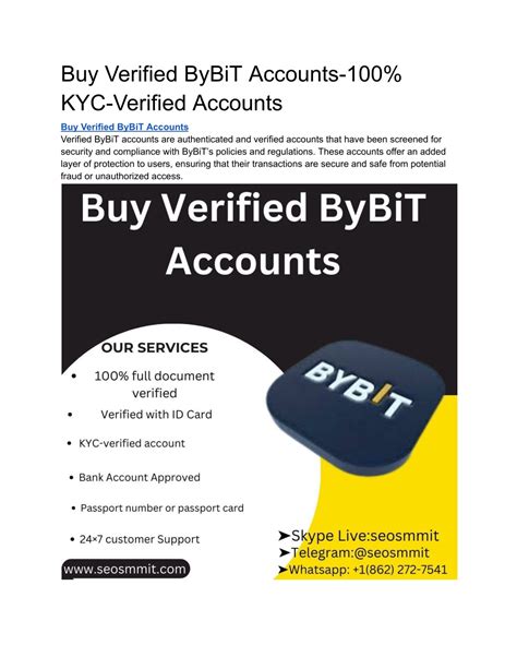 PPT - Buy Verified ByBiT Accounts-100% KYC-Verified Accounts PowerPoint ...