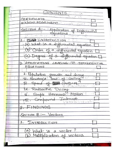 Class 12 Maths Project File 的图像结果