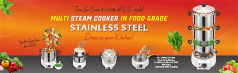 STEEMO True And Sure 100% Stainless Steel Model All Ss Multi Steam ...