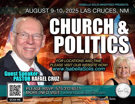 Church & Politics Seminar – Guest Speaker Pastor Rafael Cruz, 4301 ...