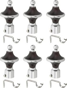 Bzcarts Brown Curtain Knobs, Curtain Hooks Metal Price in India - Buy ...