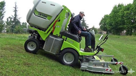 Grillo FD2200 4WD con piatto da raccolta   YouTube