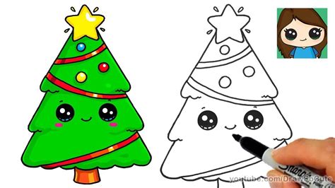 christmas drawing easy and beautiful