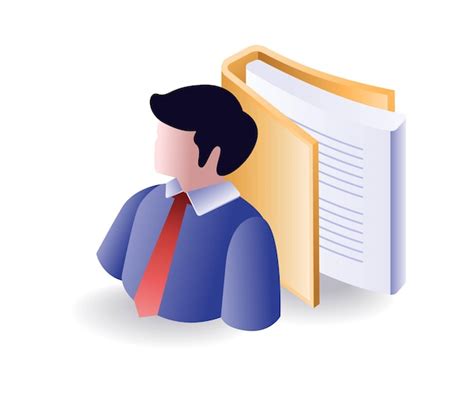 Personal data file folder isometric illustration | Premium Vector