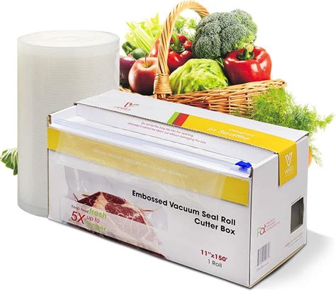 Amazon.com: Vacuum Sealer Roll (11” x 150’) Keeper with Cutter ...