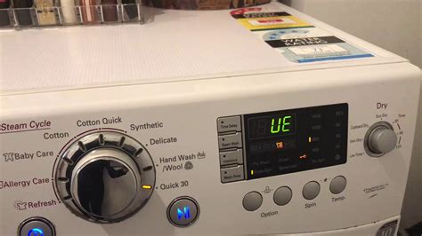Image result for LG Front Load Washing Machine UE Error Code