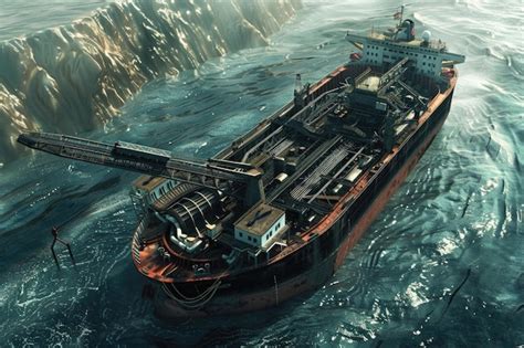 Mining machinery working on cargo ship | Premium AI-generated image