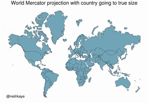 Peters Projection Map vs Mercator 的图像结果