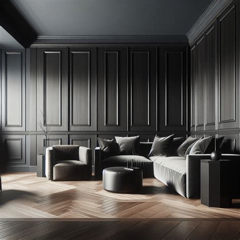 Dark Wood Wall Paneling