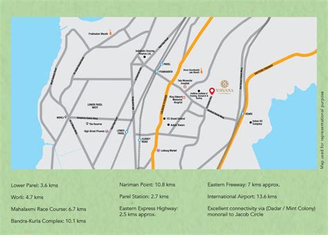 Runwal Nirvana Tranquil Residences Location Map | Parel, Mumbai