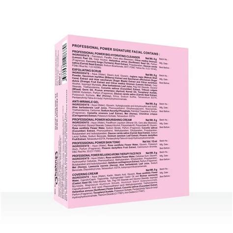 Shahnaz Husain Professional Power Signature Facial Steps- 7 Step Facial Kit