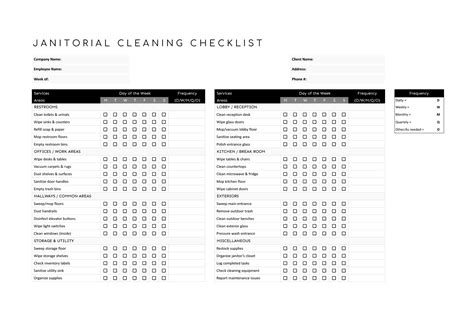 Office Cleaning Checklist Printable Office Cleaning Checklist Pdf