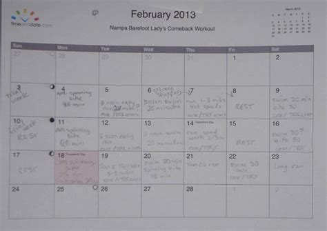 Example Workout Schedule 的图像结果