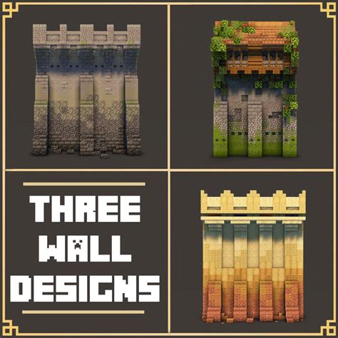 Minecraft Village Wall Design
