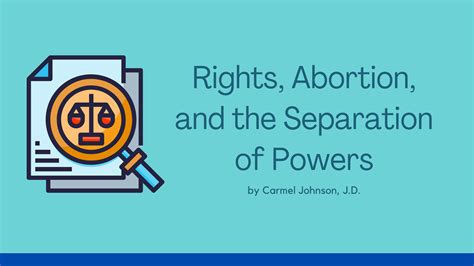 Rights, Abortion, and the Separation of Powers | MyLO