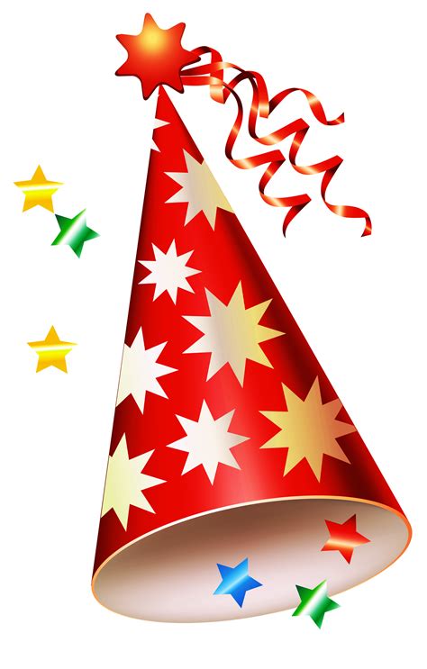 Red Party Hat Transparent PNG Clipart - Cliparts.co