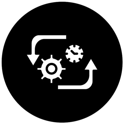 Vector design time management icon style | Premium Vector