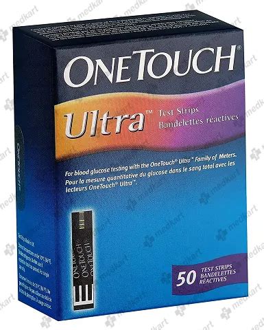 ONE TOUCH ULTRA TEST STRIP 50'S Price, Uses, Side Effects & Substitutes ...