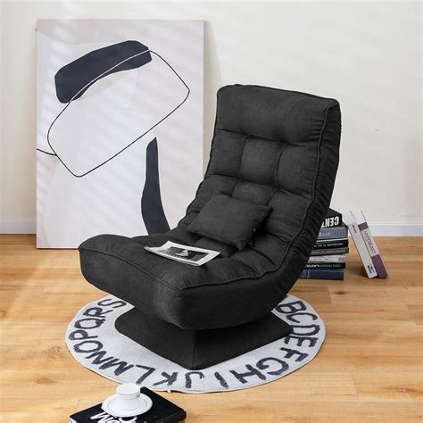 Buy Giantex Adjustable Swivel Floor Chair - 5 Position Video Game Chair ...