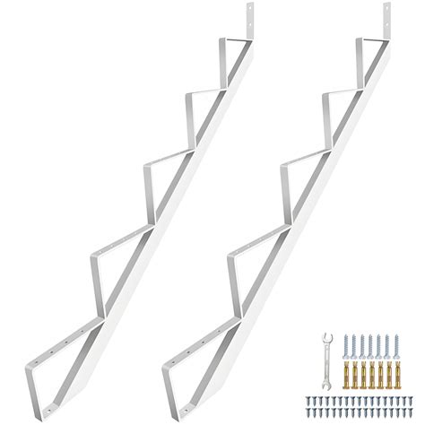 Steel Stair Stringer 5 Step, Metal Stair Stringers for Deck Height 42 ...
