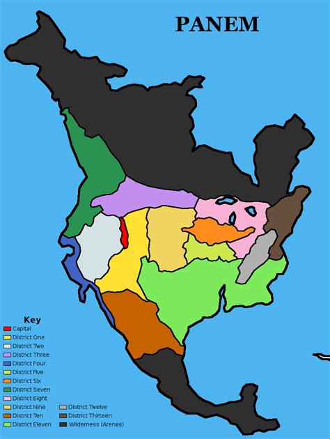 Hunger Games Panem Map by xSelo94 on DeviantArt