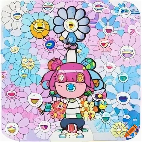 Art influenced by chiho aoshima and takashi murakami with ad police ...